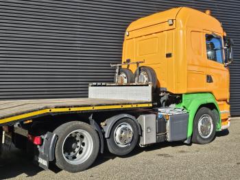 Scania R410 6x2 RETARDER + NOOTEBOOOM SEMI TRAILER
